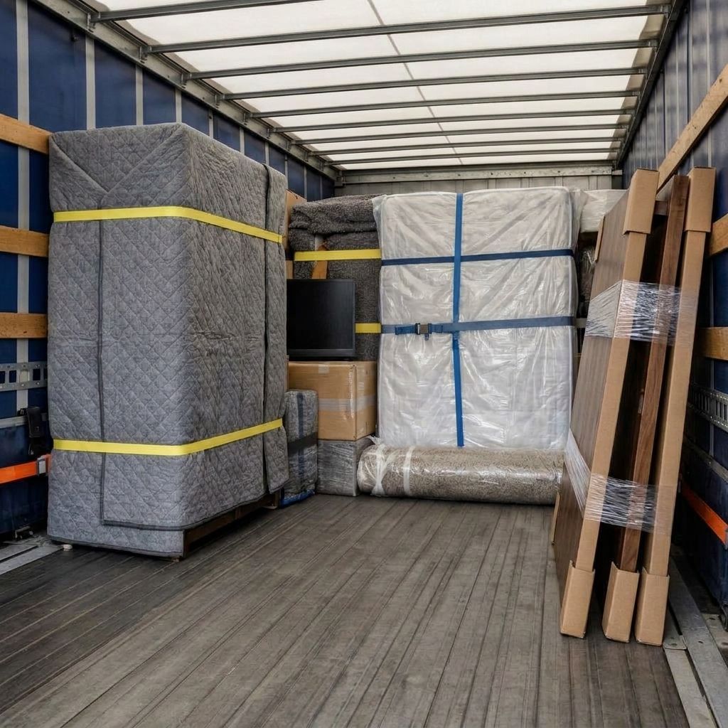 Elementy większe przygotowane do transportu