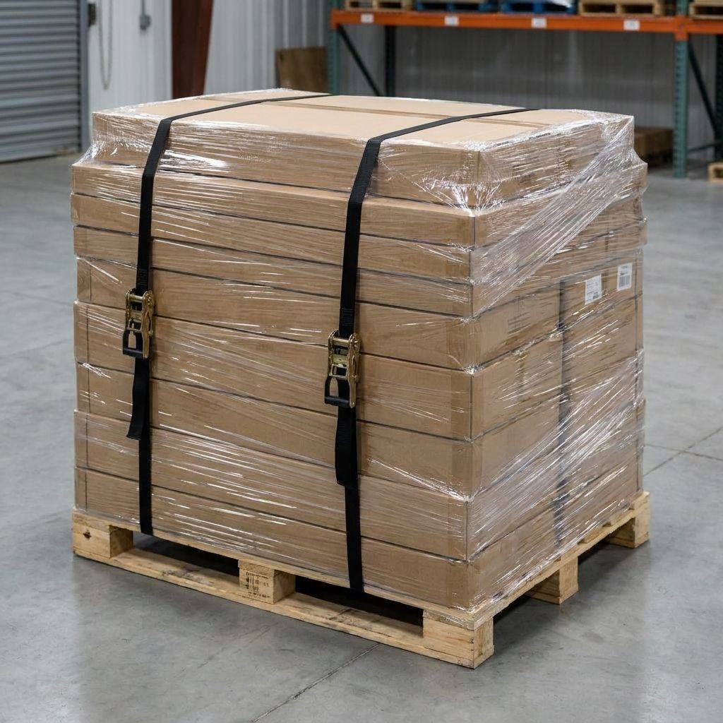 Kartony i paczki flatpack zabezpieczone