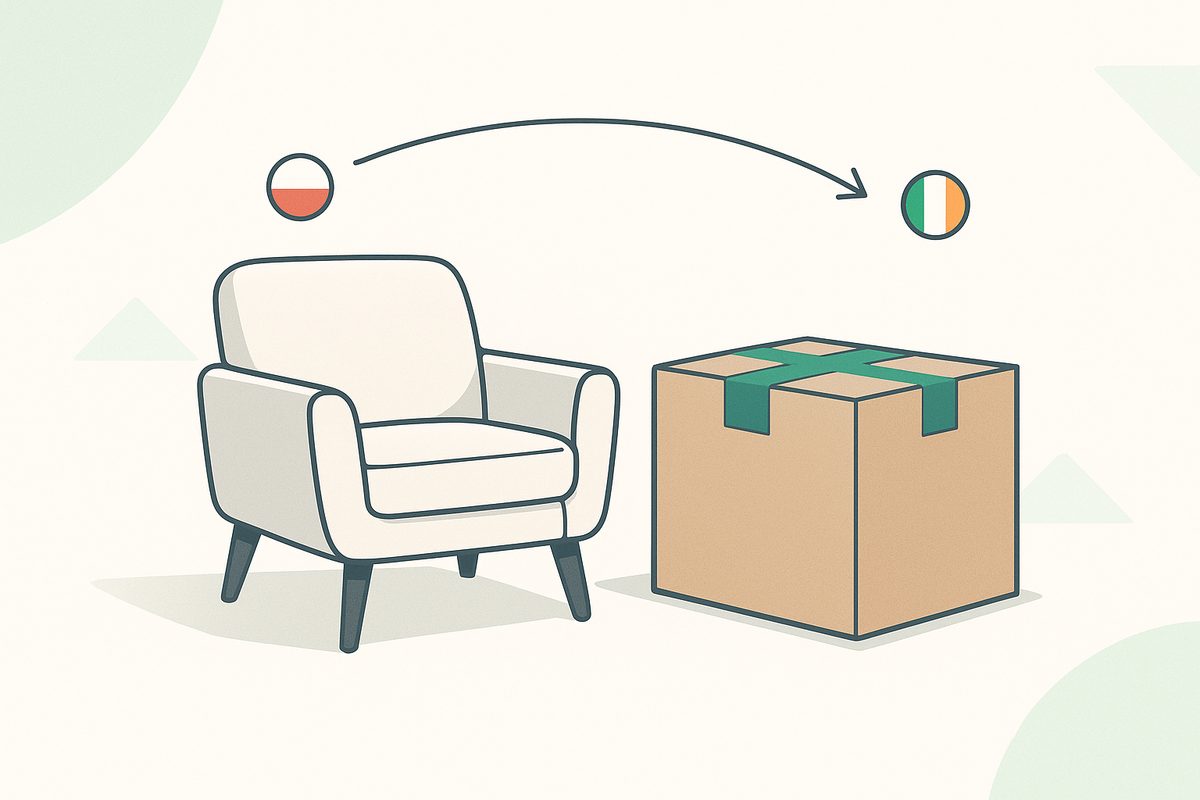 Jak wysłać meble do Irlandii — koszt i pakowanie